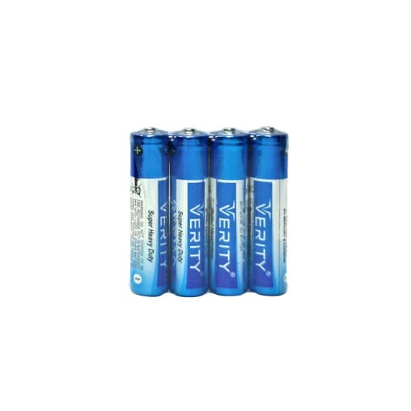 باتری نیم قلمی VERITY مدل Super Heavy Duty شرینک 4 عددی