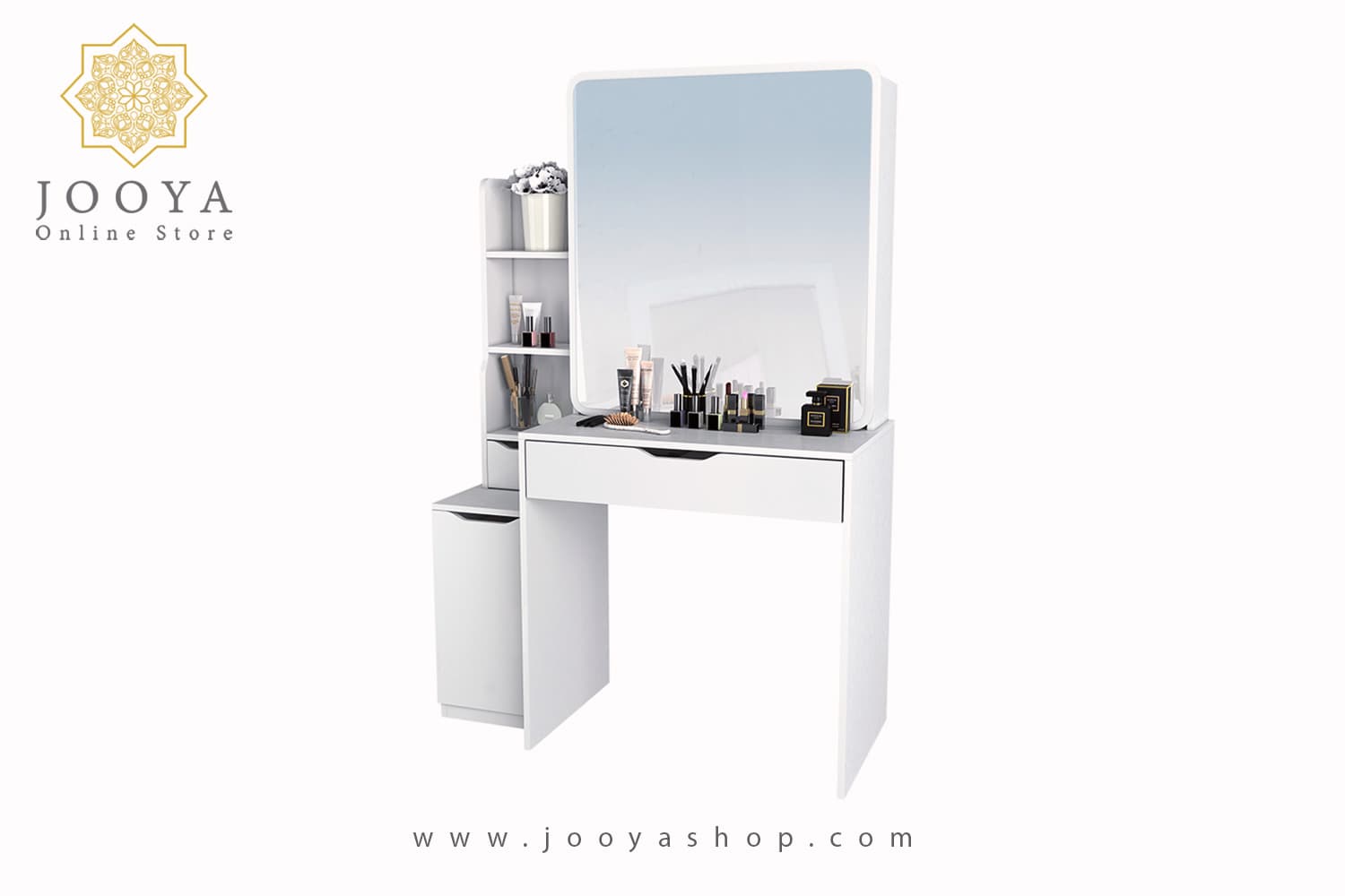 میز آرایش دخترانه اسپرت آینه ریلی نیلای مدل TM 118