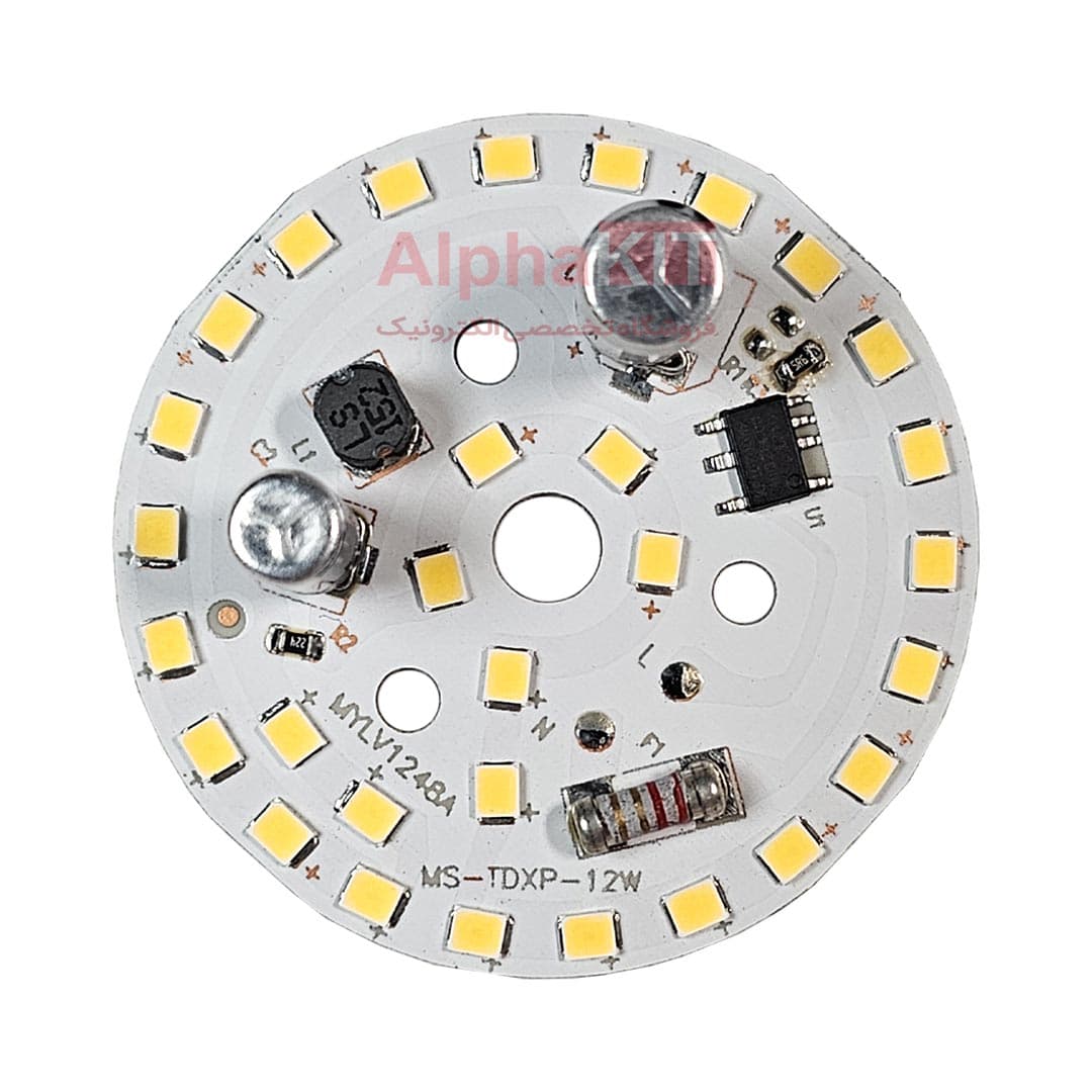 ال ای دی 12 وات 220 ولت نچرال قطر 52 میلیمتر آنتی شوک دار برند MS