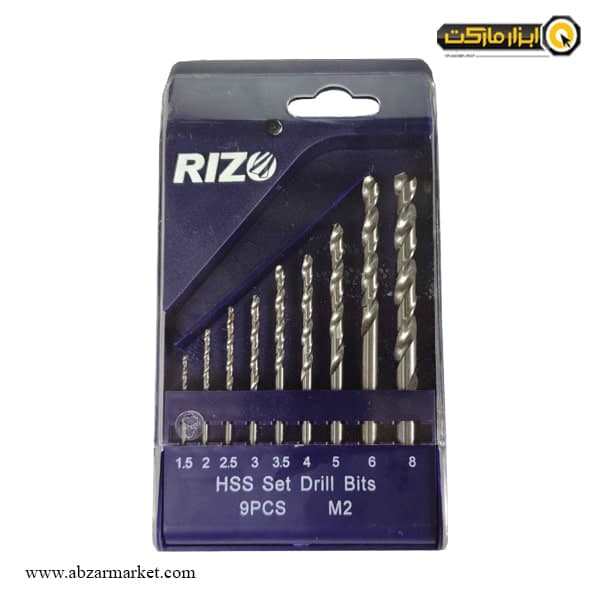 ست مته آهن ریزو 9 عددی مدل SO9PS