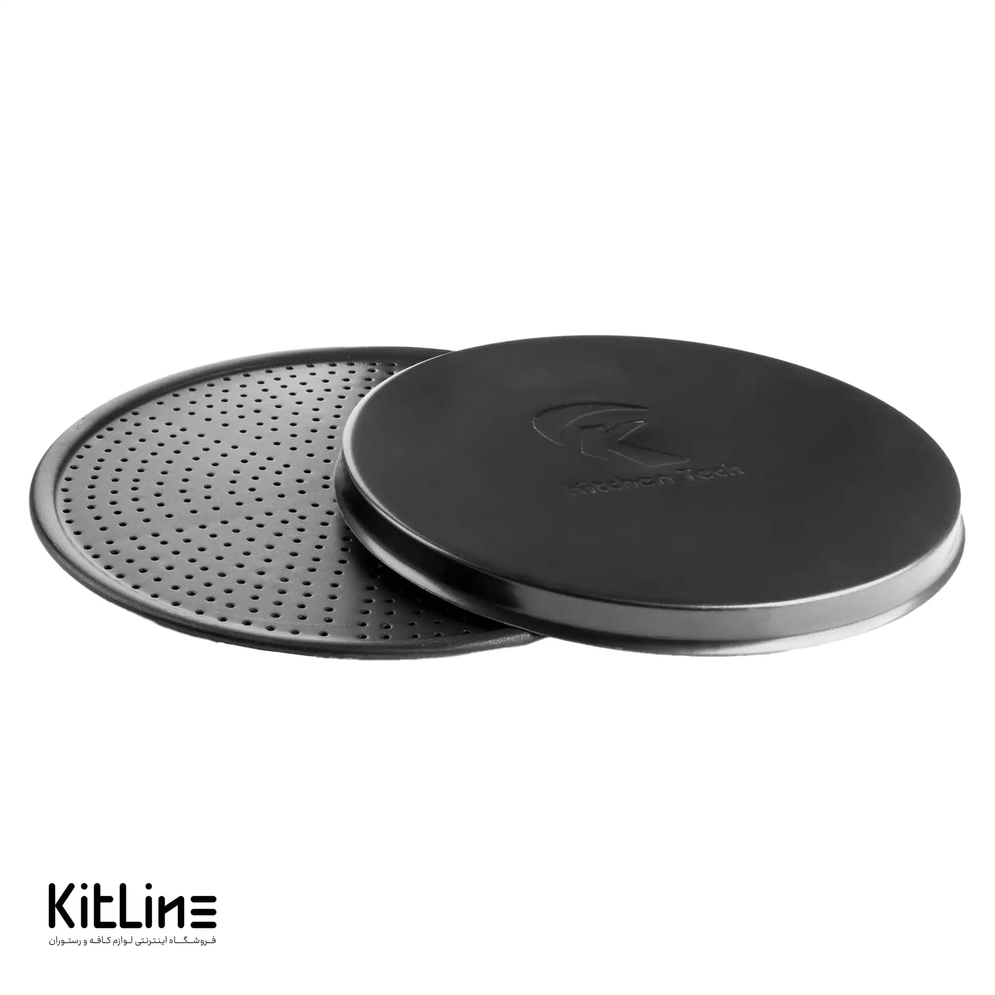 قالب پیتزا ایتالیایی آلومینیومی روکش تفلون ۳۰ سانتیمتری همراه با در کیچن تک