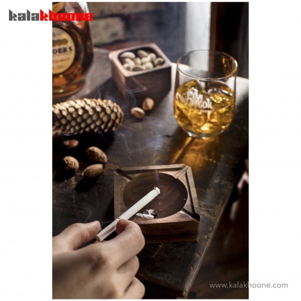 زیر سیگاری چوبی آماهوم