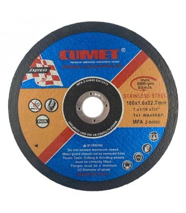 صفحه سنگ استیل بر CUMET سایز 22.2*1.6*180