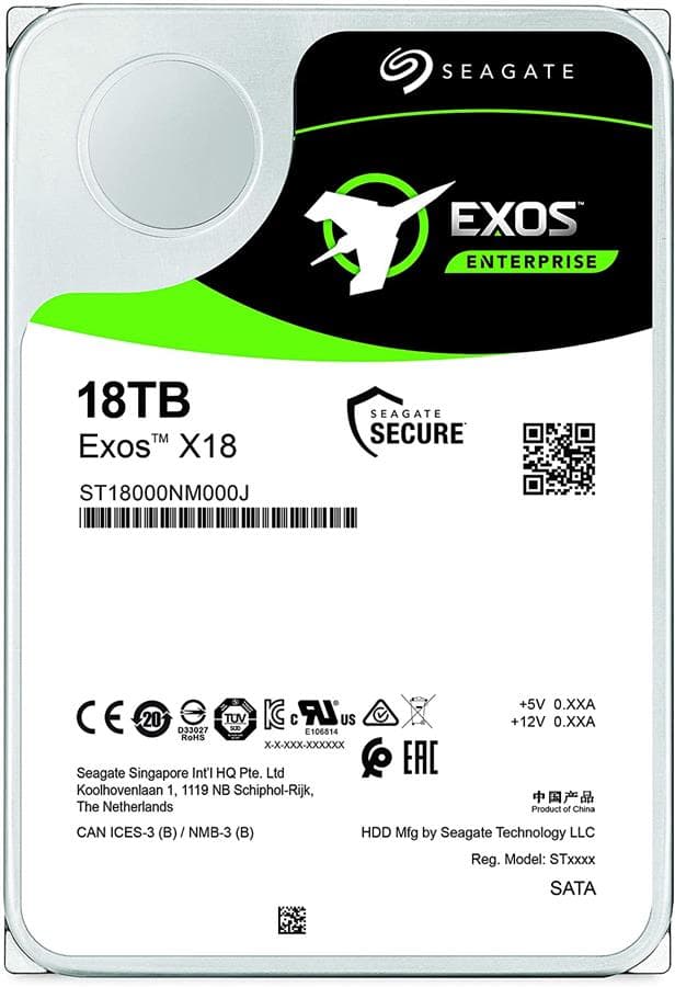 هارد اینترنال سیگیت مدل ST18000NM000J Exos X18 ظرفیت 18 ترابایت