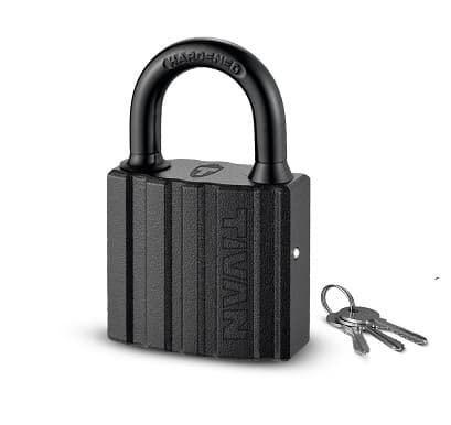 قفل آویز مشکی سایز 50 تیوان