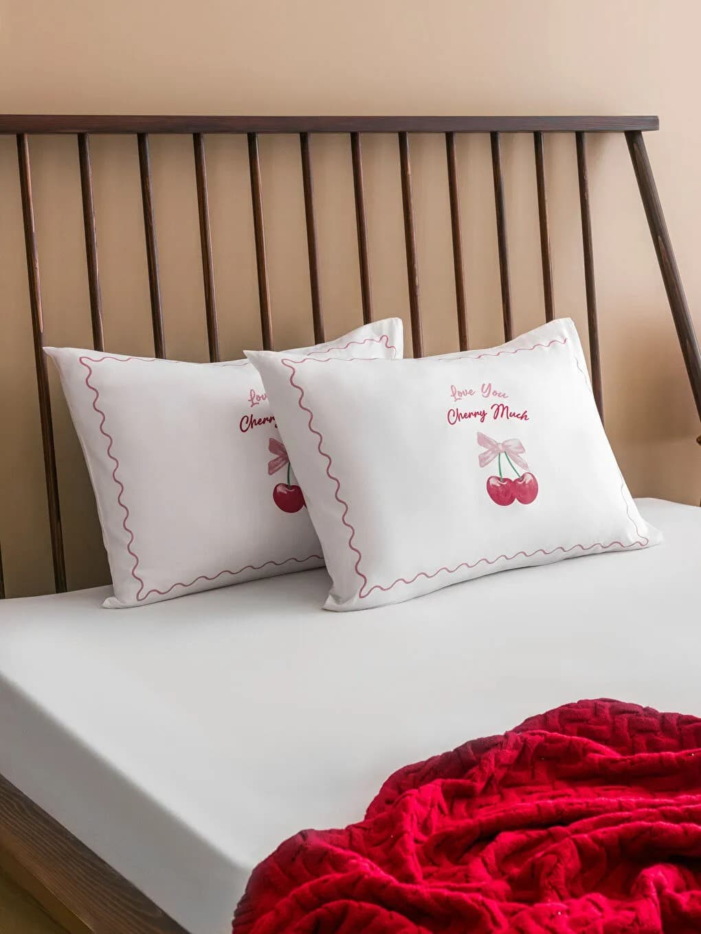 روبالشی السی هوم طرح Cherry بسته ۲ عددی