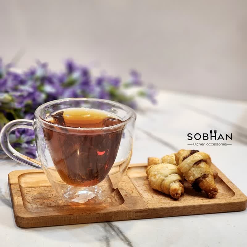 زیر لیوانی راش دو خانه در دو مدل گرد و مربع