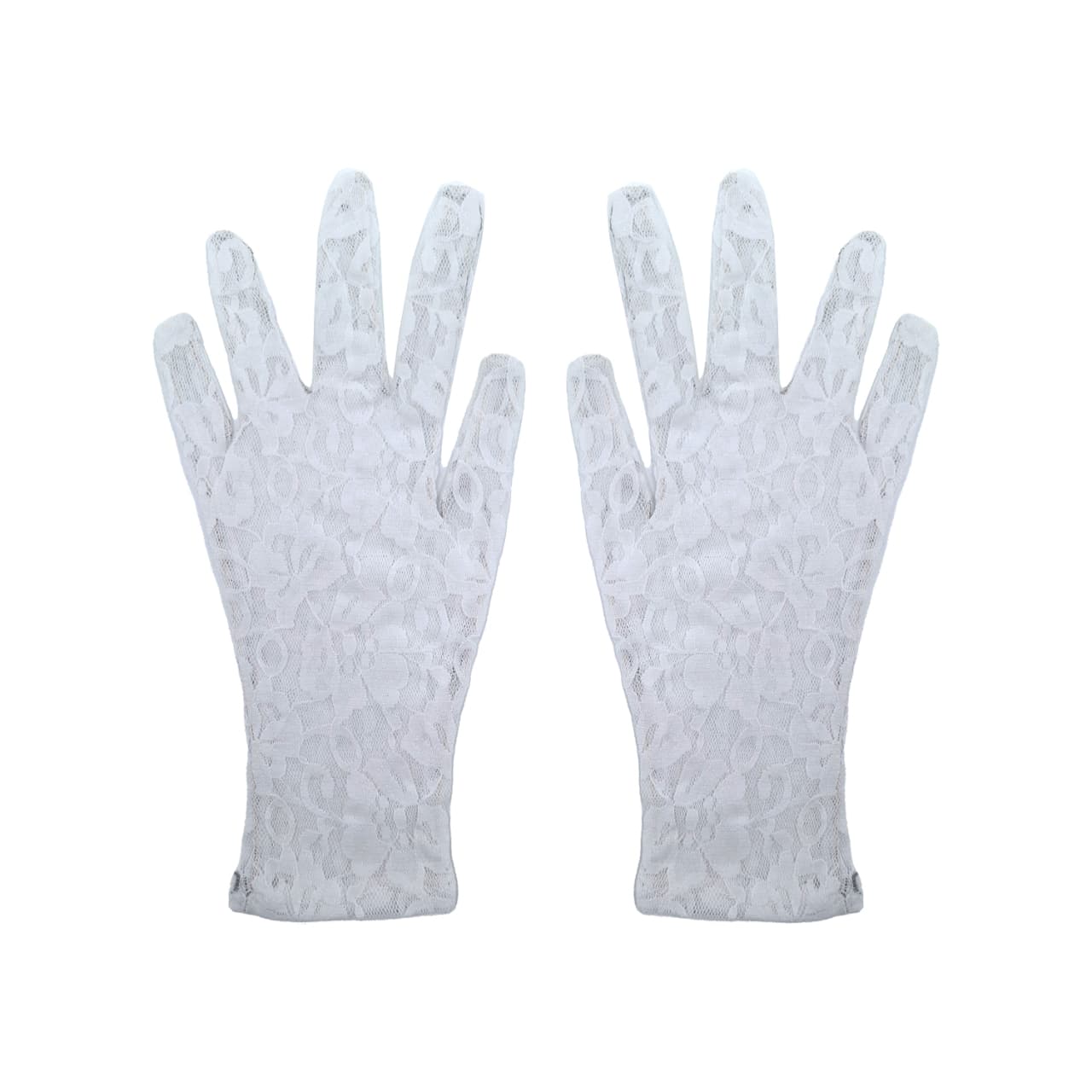 دستکش زنانه سیلکا مدل گیپور کد 1324 رنگ سفید