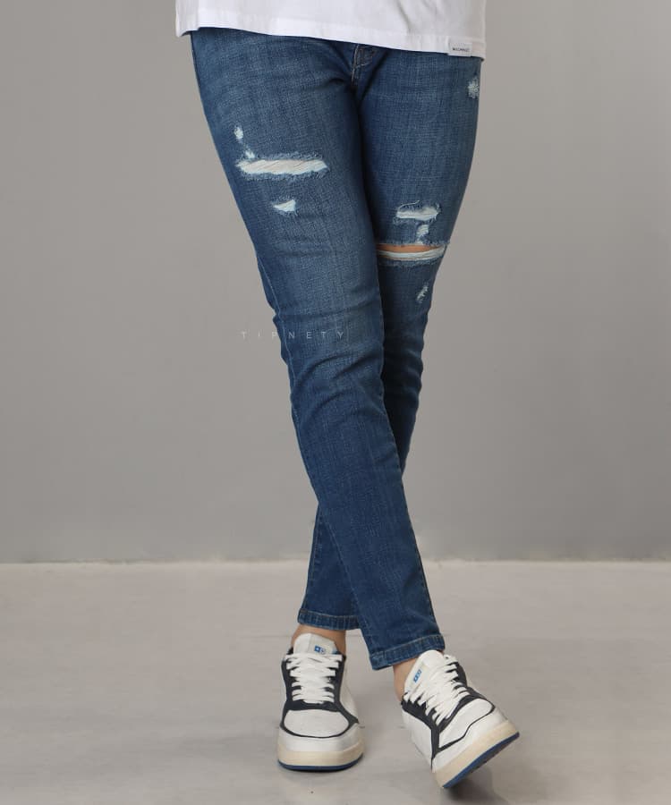 شلوار جین اسکینی مردانه زاپ دار 1441