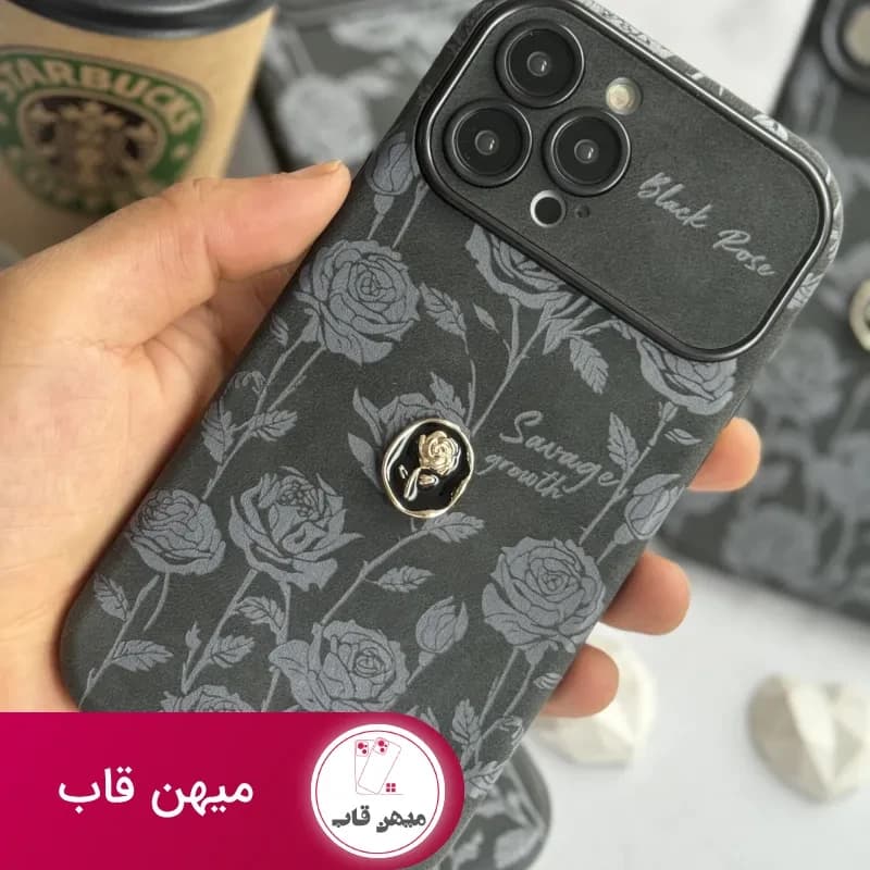 قاب موبایل آیفون گل رز دارک نایت - کد (۹۴۴۲۰)