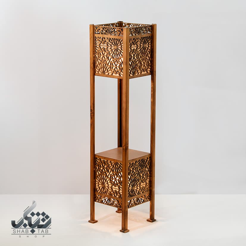 کنار سالني چوبی دارکار مدل آراميس دو طبقه کد 632