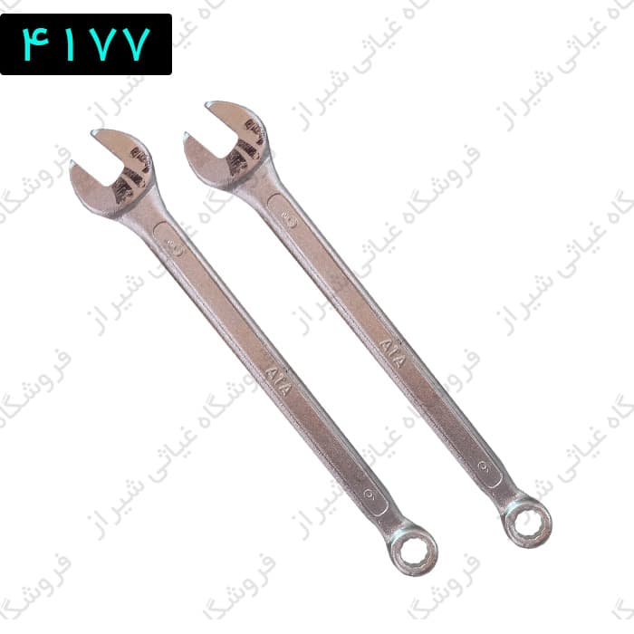 آچار یک سر تخت یک سر رینگی سایز 6 آتا