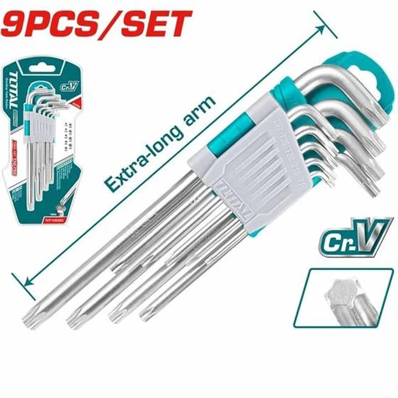 ست آلن کارتی تمام بلند ستاره ای 9 عددی توتال مدل TOTAL-THT106391