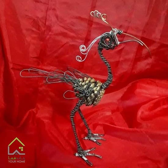 مجسمه مفتولی طرح پرنده