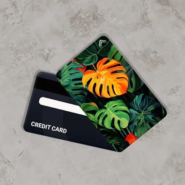 استیکر کارت بانکی مدل گلدار دخترانه کد CAB345-K