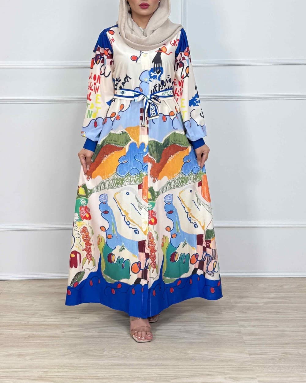 پیراهن فلور عروسک _ کد 1206