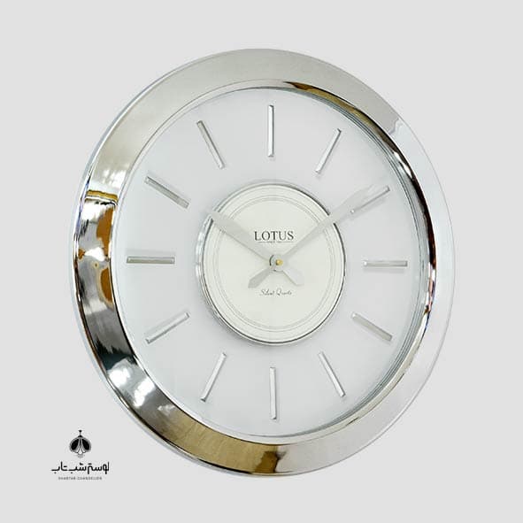 ساعت دیواری لوتوس 6069 SANDRA نقره ای