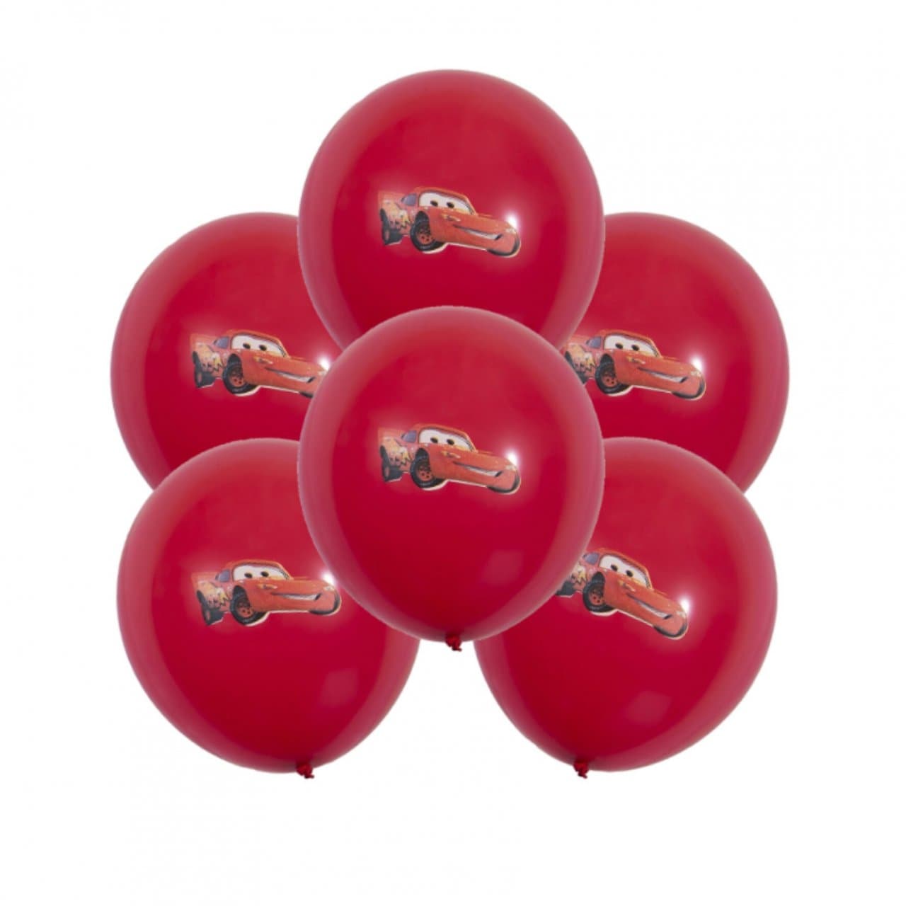 بادکنک لاتکس طرح ماشین مک کویین بسته 10 عددی