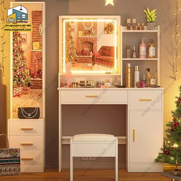 میز آرایش لامپ دار DMP204