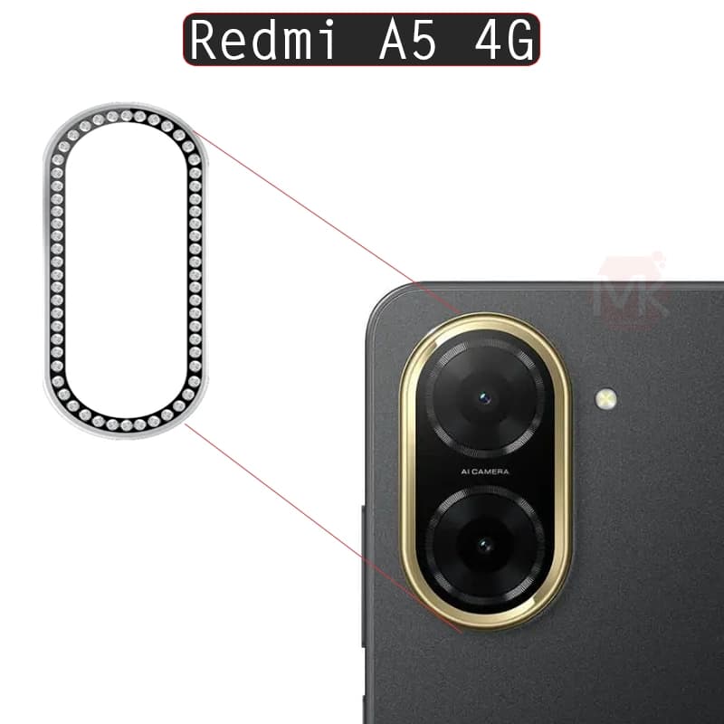محافظ لنز نگین دار شیائومی Diamond Glitter Camera Lens Protector | Redmi A5 4G