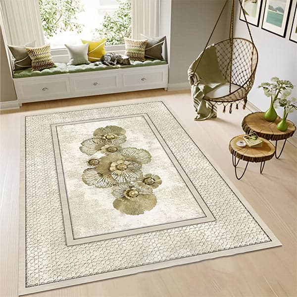 کاور فرش طرح سه بعدی نگین ترمه مدل 408