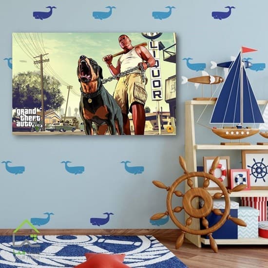تابلو دکوری بازی پلی استیشن و ایکس باکس جی تی ای Grand Theft Auto