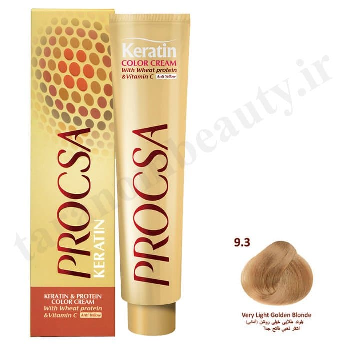 رنگ مو پروکسا بلوند طلایی خیلی روشن 9.3
