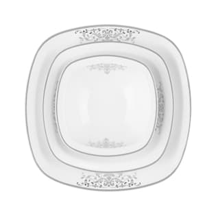 سرویس چینی زرین 6 نفره غذاخوری مونت کارلو پلاتینی (27 پارچه)