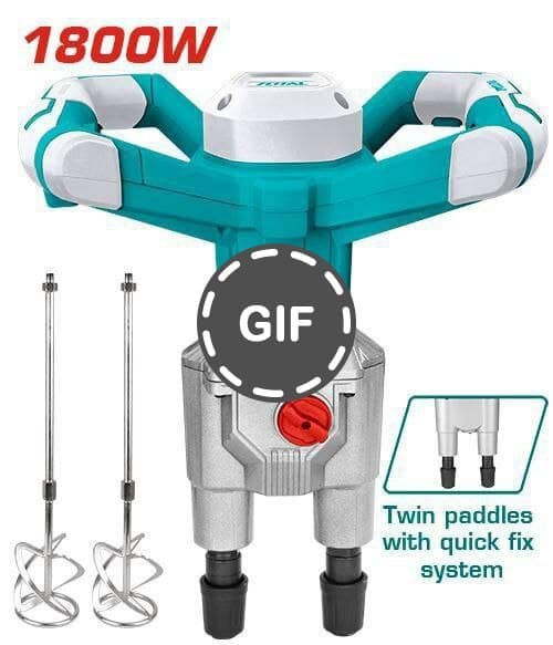 همزن دو میله ۱۸۰۰ وات توتال مدل TP616006