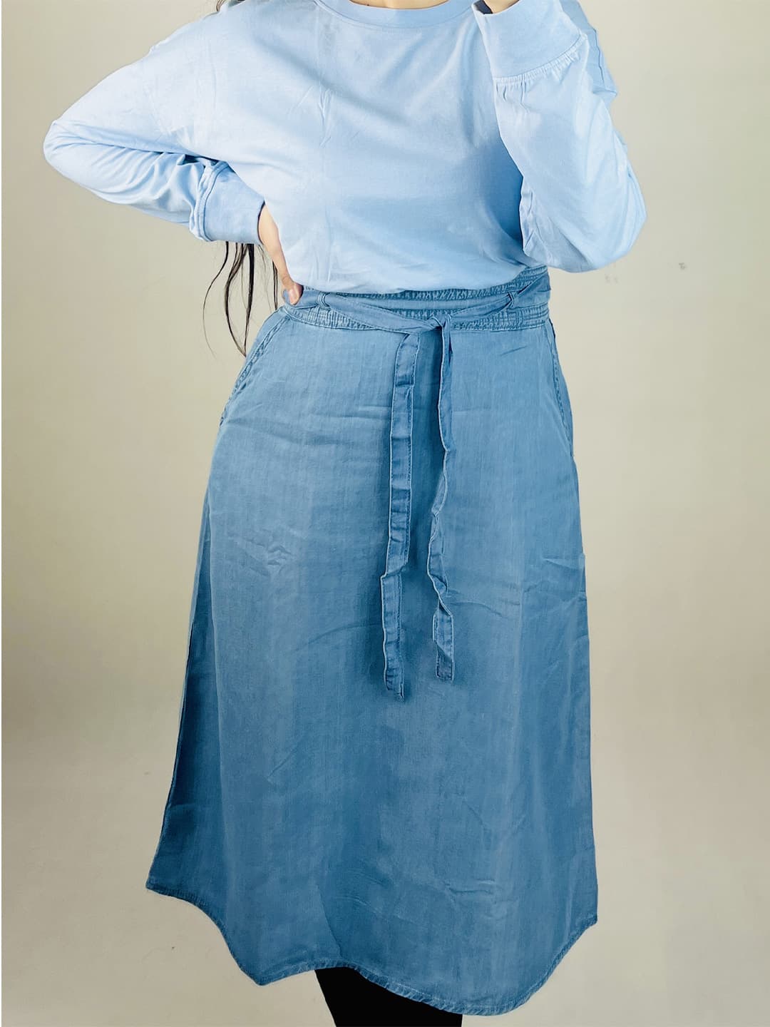 دامن جین لیوسل زنانه b2554