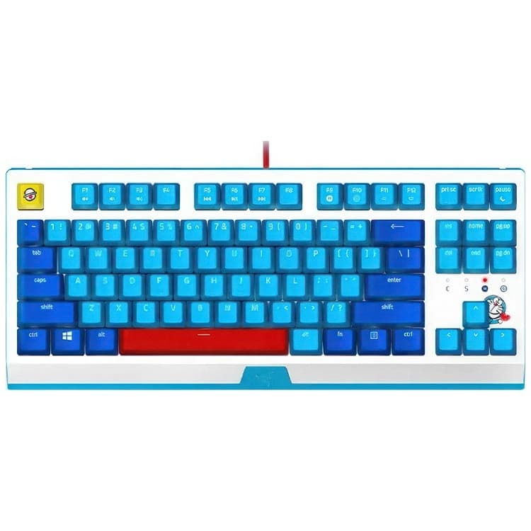 کیبورد گیمینگ ریزر Razer Blackwidow X طرح Doraemon 50th Anniversary
