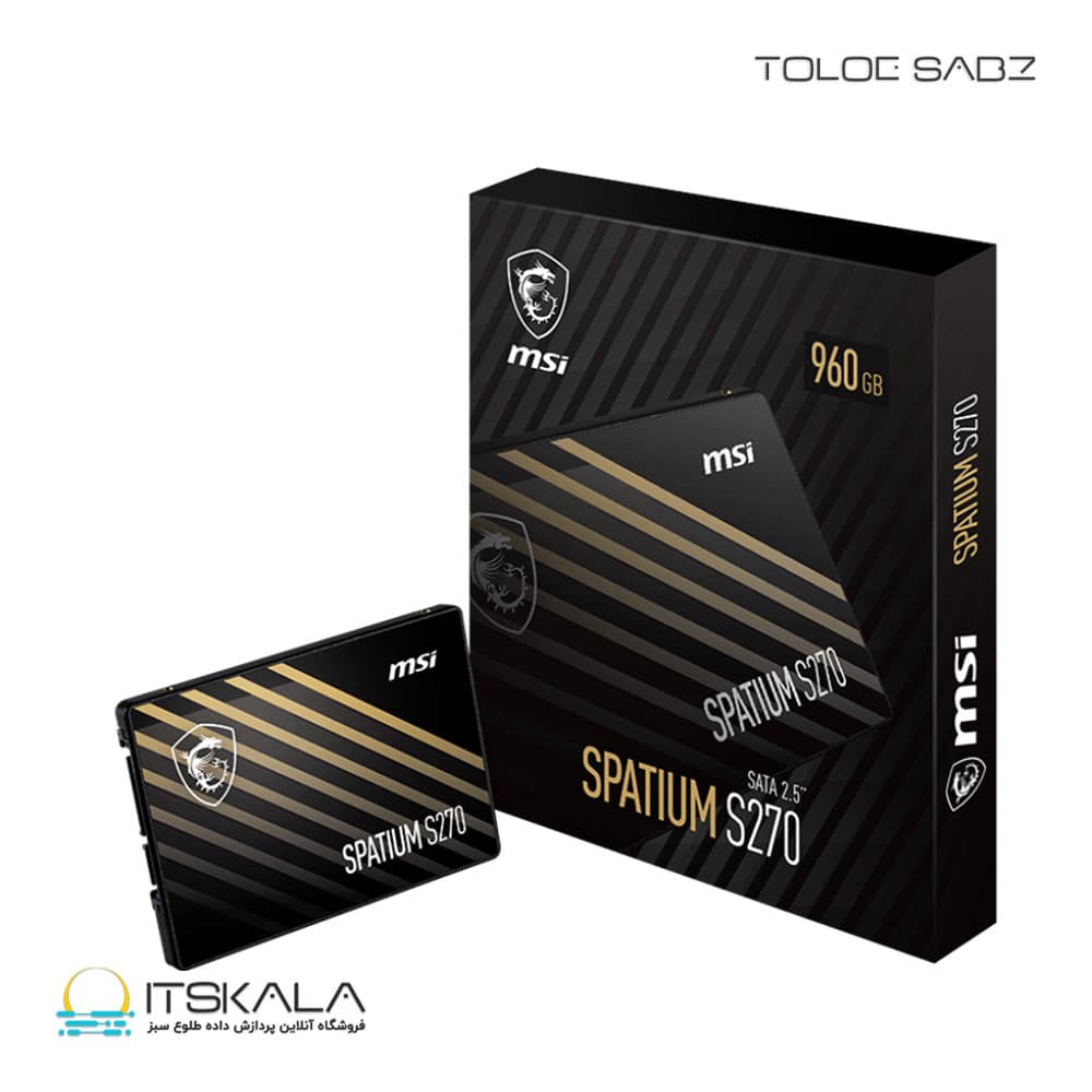 حافظه SSD ام اس آی MSI Spatium S270 960GB