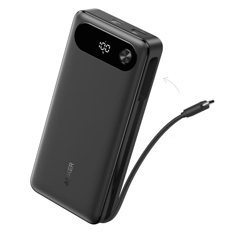 پاوربانک انکر 20 هزار میلی آمپر 87 وات مدل A1383H11 با کابل USB-C