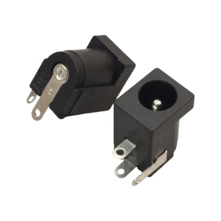 جک آداپتوری مادگی مشکی استاندارد مدل DC-005 قطر پین 2.0mm