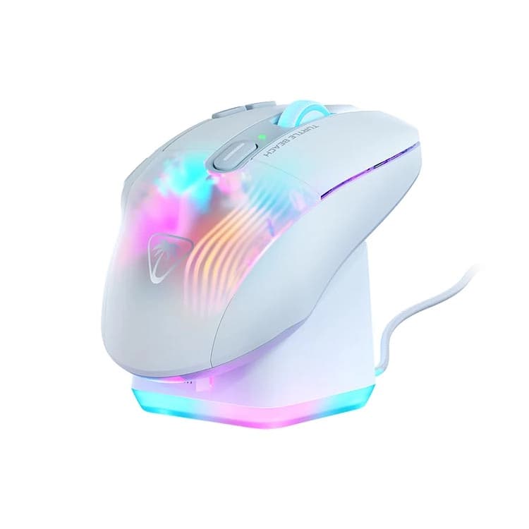 ماوس بی سیم گیمینگ Turtle Beach Kone XP Air Wireless به همراه پایه شارژر - سفید