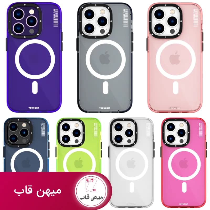 قاب گوشی یانگکیت مگ سیف دار Crystal رنگی - کد (۷۱۹۴۷)