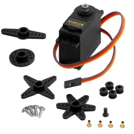 سروو موتور دنده پلاستیکی MG995 توان 13 کیلو - 360 درجه