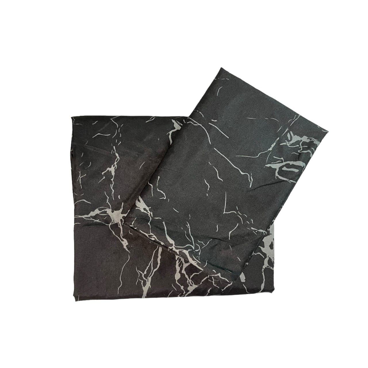 ملحفه کشدار تخت تکنفره و روبالشی Cheshik مدل ماربل سایز 90*200 سانتی متر