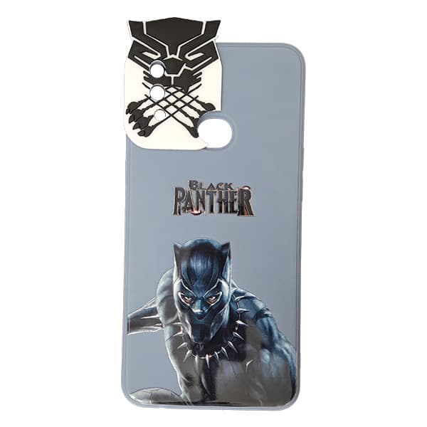 قاب گوشی سيليکون عروسکی محافظ لنز دار سامسونگ A10s طرح پلنگ سیاه