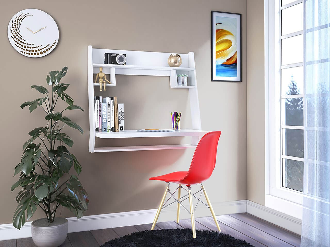 میز تحریر دیواری بالسا مدل WT 501