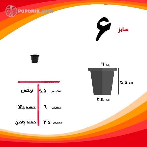 گلدان ژله ای سایز 6