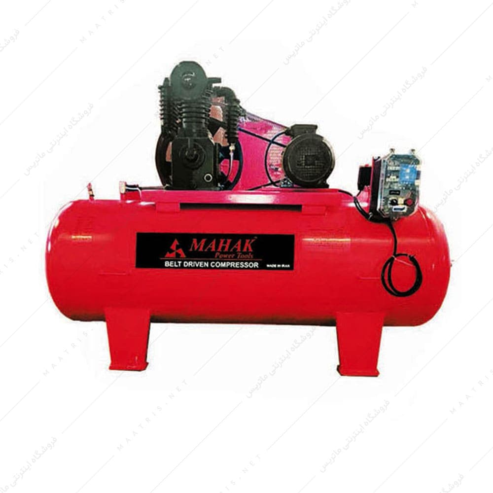 کمپرسور باد 600 لیتری با مخزن 500 لیتر دو سیلندر سه فاز محک مدل AP-601
