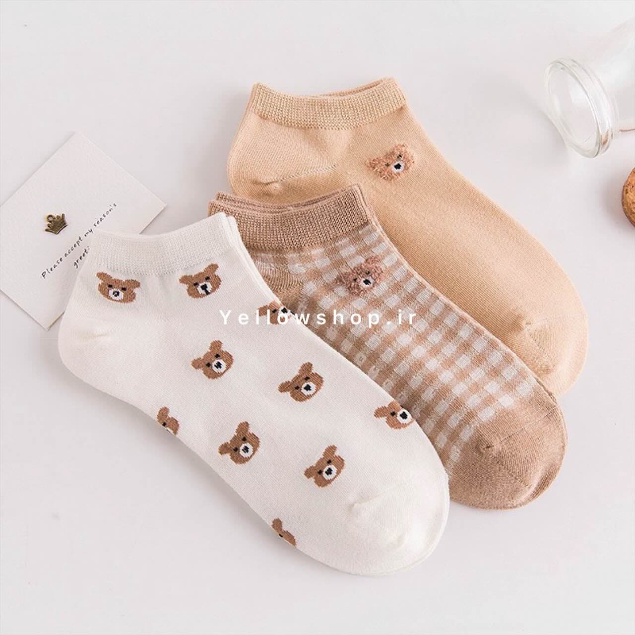 جوراب مچی تم تدی پشمالو کد 32087