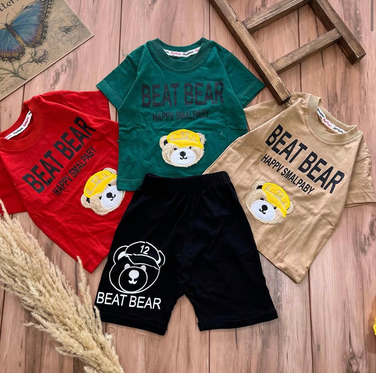 تیشرت شلوارک کله خرس پولیشی(کد۱۳۲)