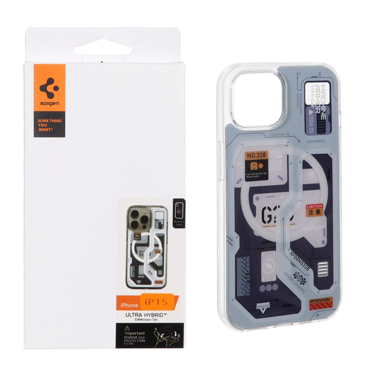 قاب اورجینال Spigen طرح تکنولوژی G20 مدل Apple iPhone 13 / 14 / 15