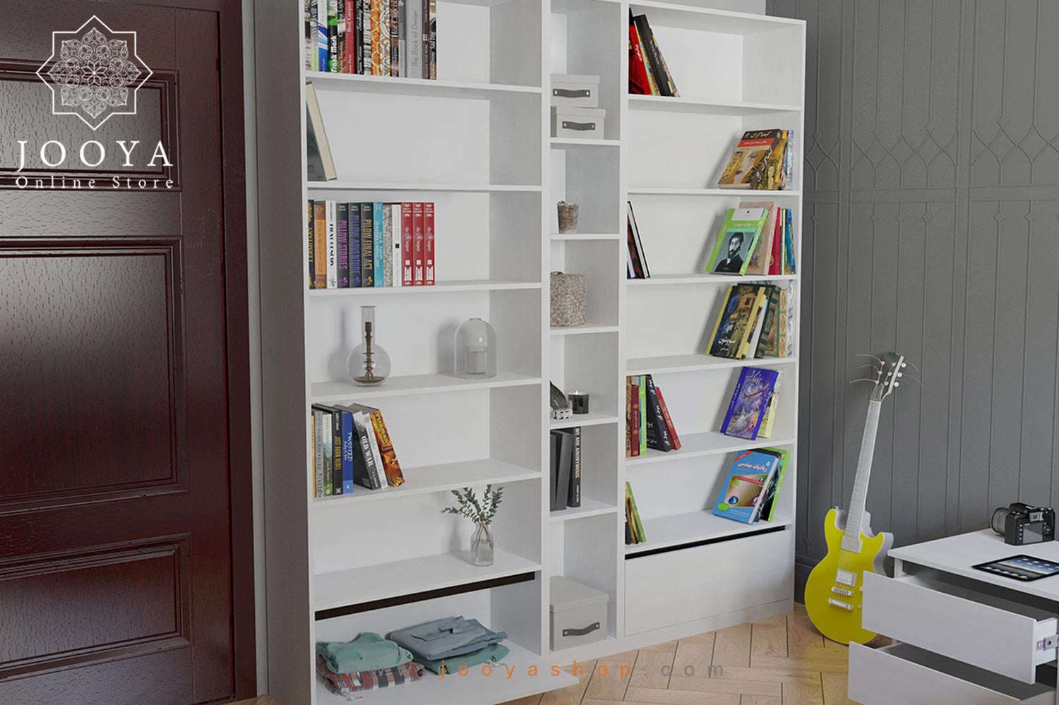 قفسه کتابخانه سه تکه آتوسا