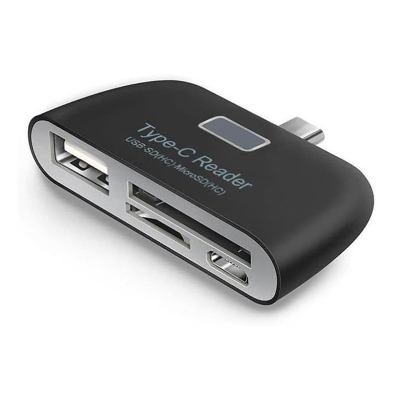 کارت ریدر 4in1 Type-C Card Reader USB/TF/SD OTG HUB Adapter