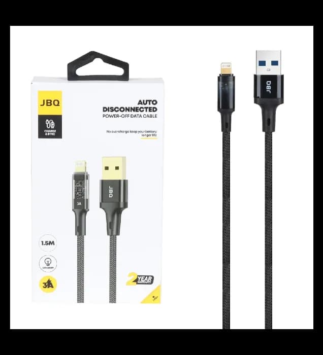 کابل تبدیل فست شارژ آیفون جی بی کیو مدل CA-728 به طول 1.5 متر