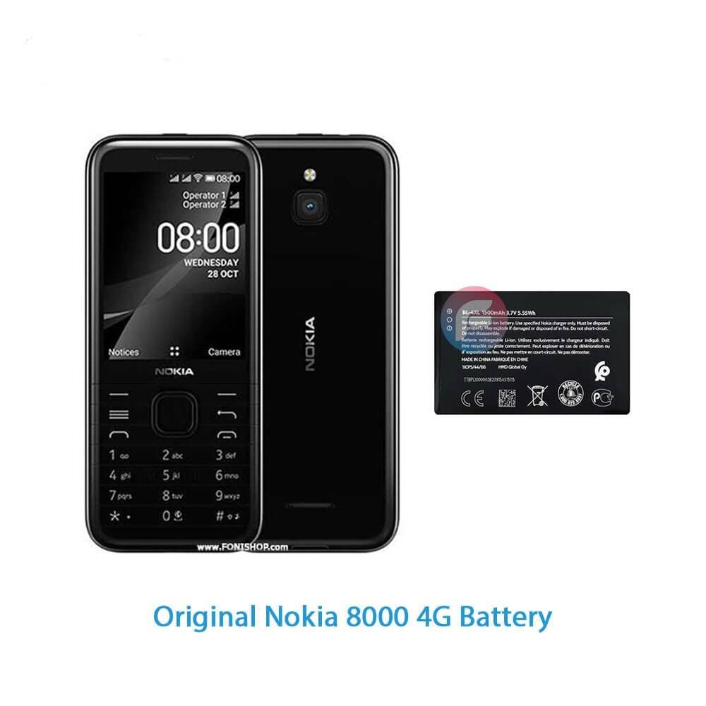 باتری اصلی گوشی نوکیا Nokia 8000 4G مدل BL-4XL