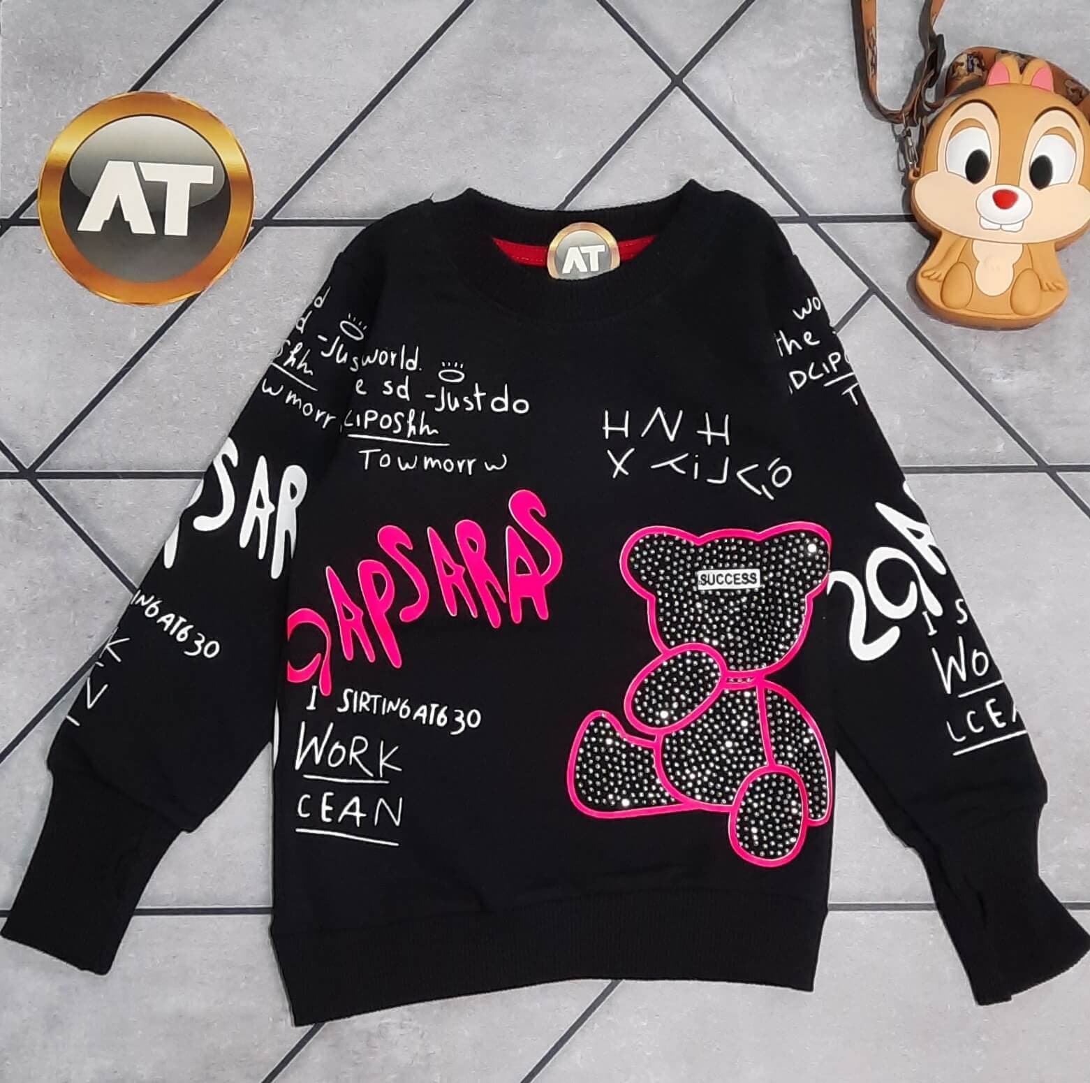 بلیز تک خرس نگینی فینگر دار کد 436